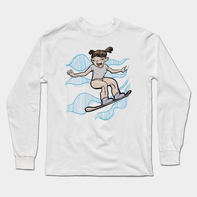 Snowboarding is fun Long Sleeve T-Shirt by motylanoga